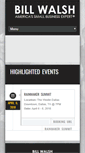 Mobile Screenshot of billwalsh360.com